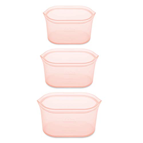 Reusable Food Storage Bags (Peach / 3 Dish Set)