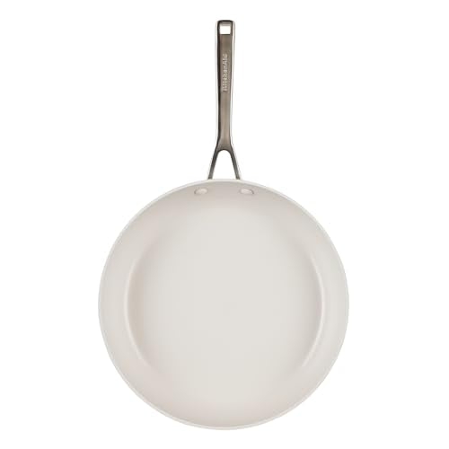 Hard Anodized Ceramic Induction Nonstick Cookware Frying Pan (Pistachio / 12.25-Inch)
