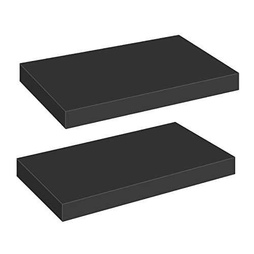 Floating Shelves for Wall (Black / 15.7 Inches)