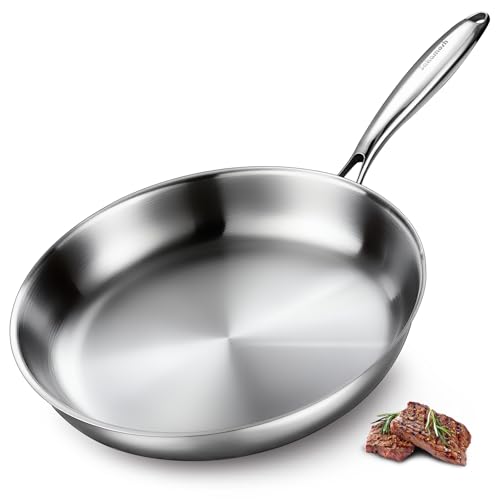 12" Tri Ply Stainless Steel Frying Pan (12 Inch)