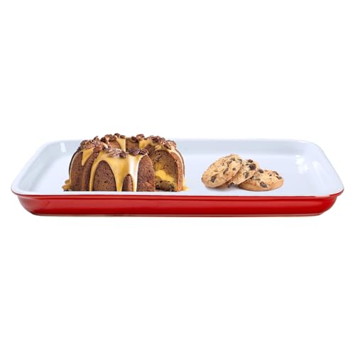 Lagasse 15.75 IN Large Baking Sheet (Red)