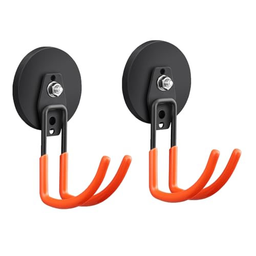 Large Heavy Duty Magnetic Garage Hooks (Large J/2pack26-130lbs)