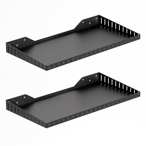 12 x 24 Inch Garage Wall Shelves (Black)