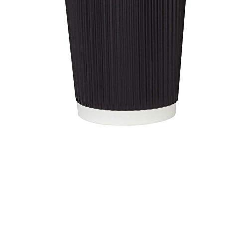 C KRC520B 20 oz Ripple Paper Hot Cups (500 Count (Pack of 1) / Black)