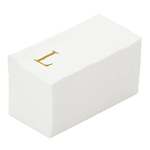 Paper Rectangle Gold Letter l Linen (Gold / 2000 Count / L)