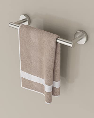 12 Inches Brushed Towel Bar for Bathroom Kitchen Hand Towel Holder Dish Cloths Hanger SUS304 Stainless Steel RUSTPROOF Wall Mount (Brushed Grey / 10 inch(Center to Center))
