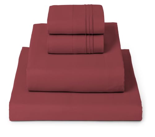 Iconic 4 Piece (1752 Brick Red / Full - EXTRA DEEP pocket)