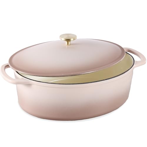 Oval 7.5 Quart Enamel Cast (Mushroom Beige / 7.5qt Oval)