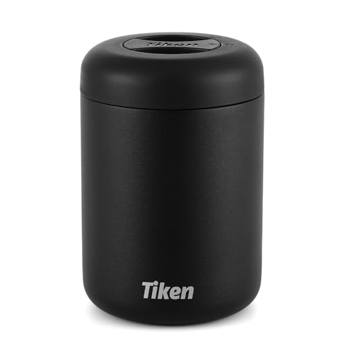 Airtight Coffee Canister Compact Size for Outdoors (830ml / Black)