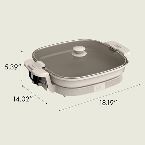 Fits Anywhere SAUTE XL Make & Take Skillet (14" x 14" / Oatmilk)