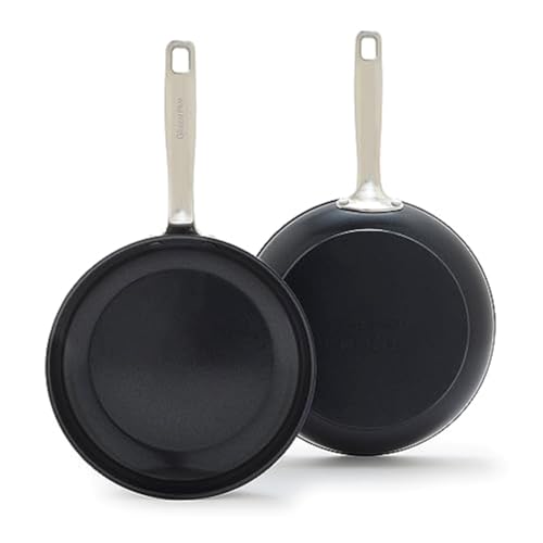 Chatham Prime Midnight Hard Anodized Healthy Ceramic Nonstick (10" and 12" Frying Pan Skillet Set)