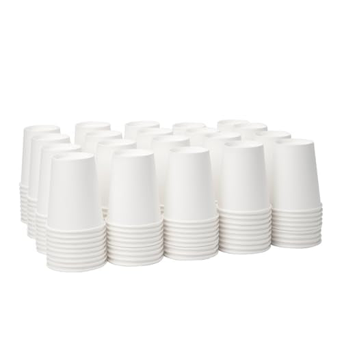 12 oz 1000 Pack White Disposable Paper Coffee Cups (White / 12 oz)