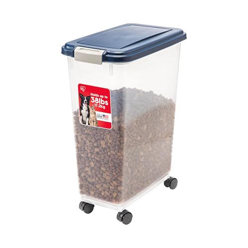 Dog Food Storage Container (38 lbs / Navy)