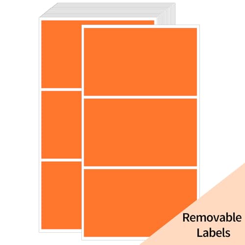 Removable Colored Labels Stickers