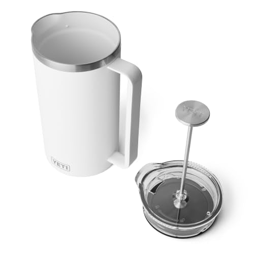 Rambler 64 oz. French Press Coffee Maker (64 Ounce / White)