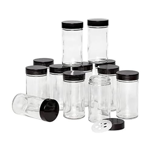 5244227 Empty Jars With Black Cap