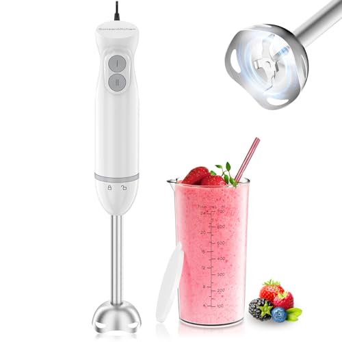 Hand Blender 2 (White / With 1 attachment)