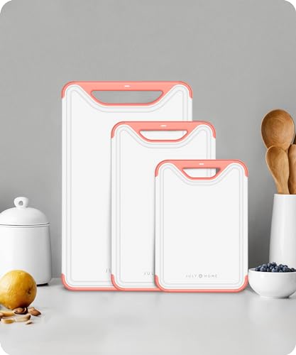 Cutting Boards for Kitchen (Pink / Set of 3 (16"x10", 13"x8", 10"x7"))