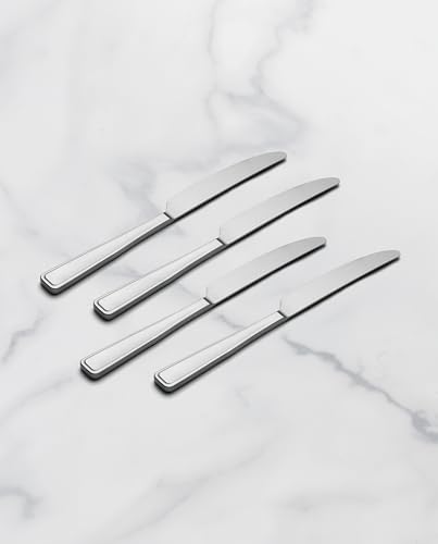 Reid Dinner Knives Silverware Set for 4 (Satin / 4 Count / Dinner Knives)
