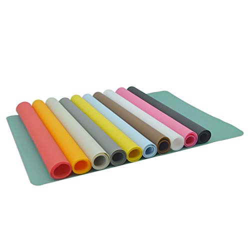 Silicone Placemats (15.7x11.8Inch-4pack / Orange)
