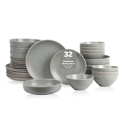 Lauren Stoneware (32-Piece Service for 8 / Green)