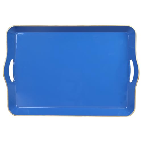 Large Blue Serving Tray with Handles (L2blue)