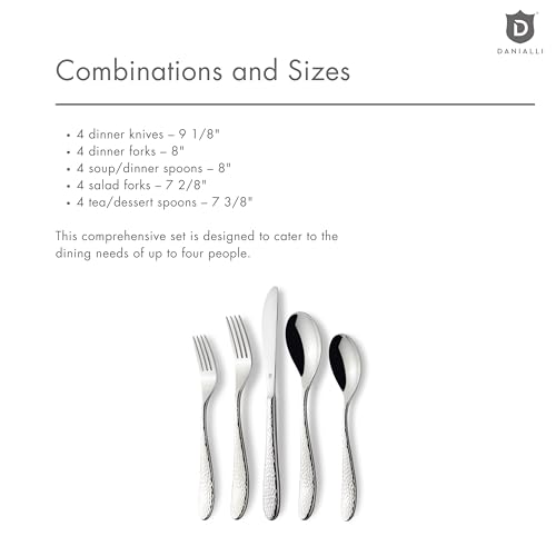 Hammered Silverware Set (20-Piece)