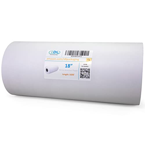White Butcher Paper 18" x 12000" (1500 Sq Ft)