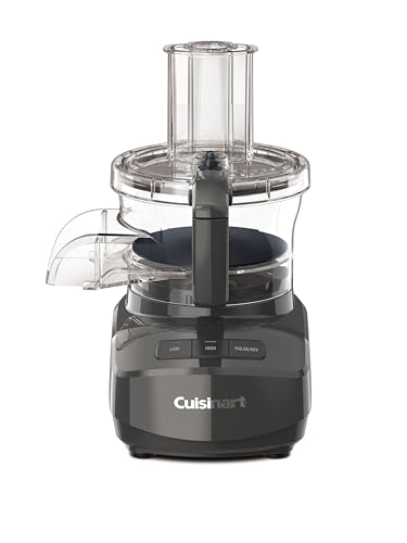 9 Cup Continuous Feed Food Processor with Fine and Medium Reversible Shredding and Slicing Disc (9 Cup / Anchor Gray)