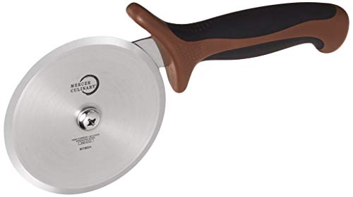 Millennia Pizza Cutter with Brown Handle (4 Inch Pizza Cutter with Brown Handle)