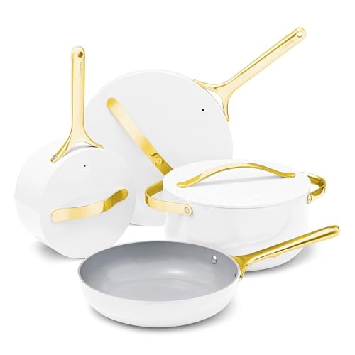 12-Piece Non-Stick Ceramic Cookware Set (White / 12pc Set)