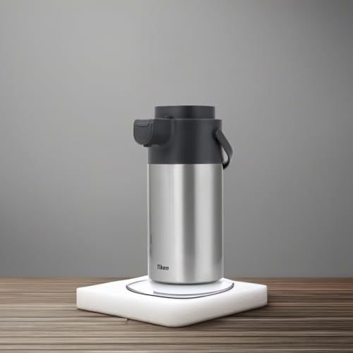 Airpot Coffee Dispenser with Pump (135 Ounces / Silver)