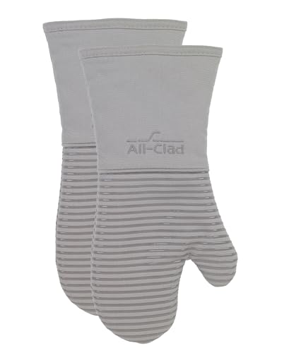 Silicone Oven Mitts (Titanium / 2 Pack)