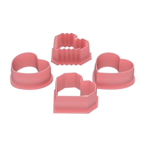 Mini Heart Cookie Cutter with Text Stencils Bundle (Conversation Heart Mini)