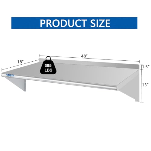 HARDURA Stainless Steel Shelf 18" x 48" (18" x 48")