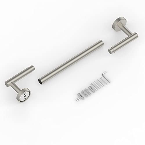 18 Inches Brushed Grey Towel Bar for Bathroom Kitchen Hand Towel Holder Dish Cloths Hanger SUS304 Stainless Steel RUSTPROOF Wall Mount (Brushed Grey / 16 inch(Center to Center))