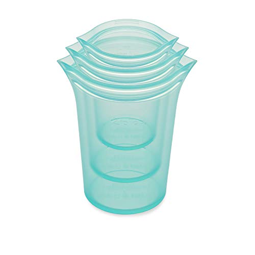 Reusable Food Storage Bags (Teal / 3 Cup Set)