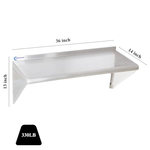 Stainless Steel Shelf 2 Pack 14"x36" (2 Piece Set / 14"x36")