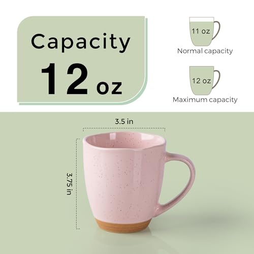 12oz Coffee Mugs (Cloud Pink / Set of 4)