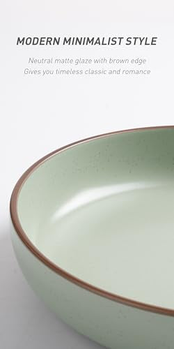 Mercury Pasta Bowls Set of 4 (Light Green / 4 pcs)