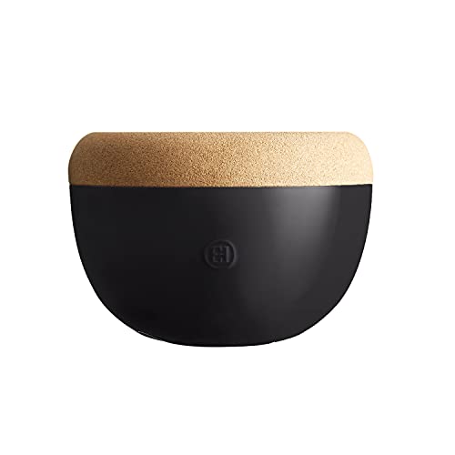 Deep Ceramic Food Storage Bowl (Black Truffle / 10.6" Dia)