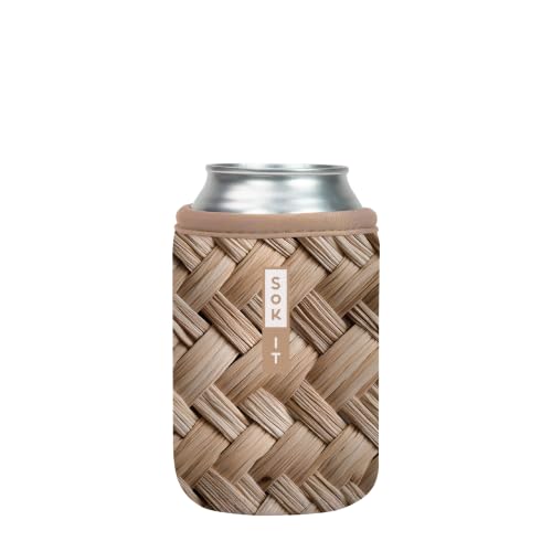 CanSok Sleeve for Beer & Soda Insulated Neoprene Cover (Summer in Saint-Tropez / 12oz Can Sleeve)