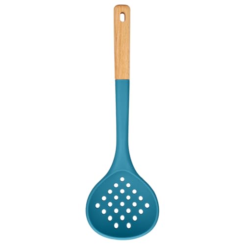 Silicone Kitchen Ladle Strainer (Blue)