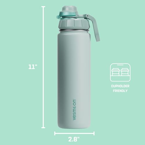 Vessence 24 Oz Stainless Steel Tea Infuser Bottle for Loose Leaf Tea (Bali Blue / 24 Oz)