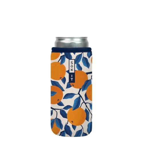 CanSok Sleeve for Beer & Soda Insulated Neoprene Cover (Peel the Love / 12oz Slim Can Sleeve)