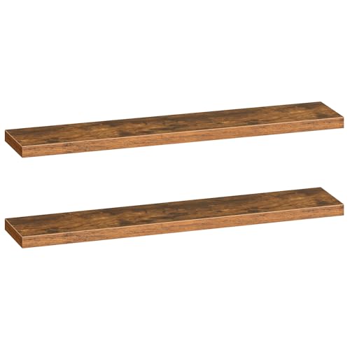 Floating Shelves for Wall (Rustic Brown / 55 Inches)