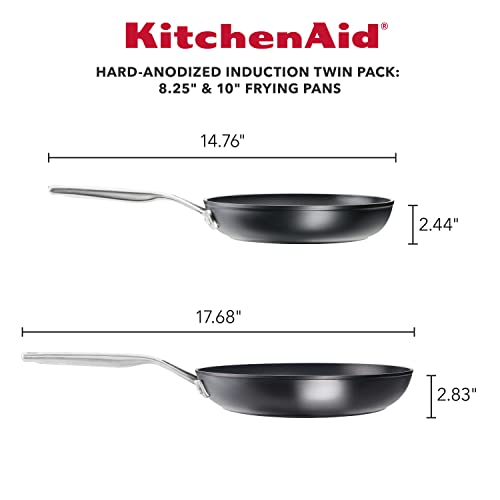 Hard Anodized Induction Nonstick Frying Pan Set (Skillets (8.25" & 10"))