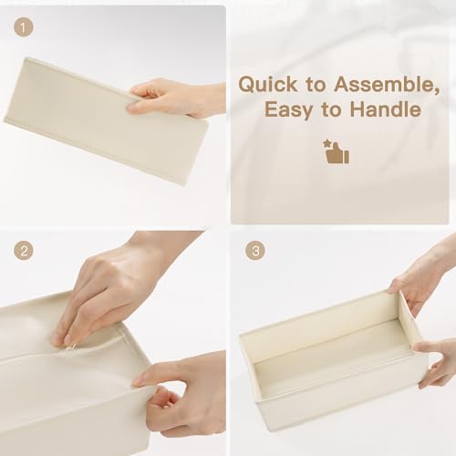 Drawer Organizer Clothes (Beige / 24PACK)