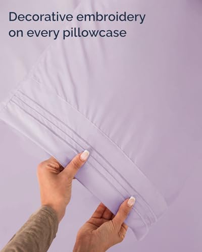 Twin Size 3 Piece Sheet Set (33 - Light Lavender / Twin)