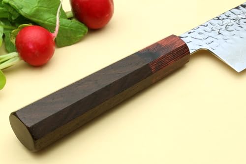 VG10 46 Layers Hammered Damascus Nakiri Japanese Vegetable Knife (6.5" / Rosewood Handle)